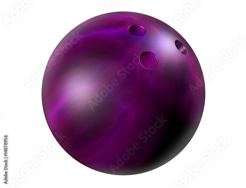 Purple bowling ball