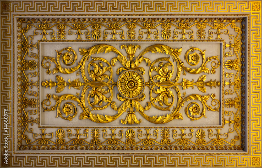 golden floral details
