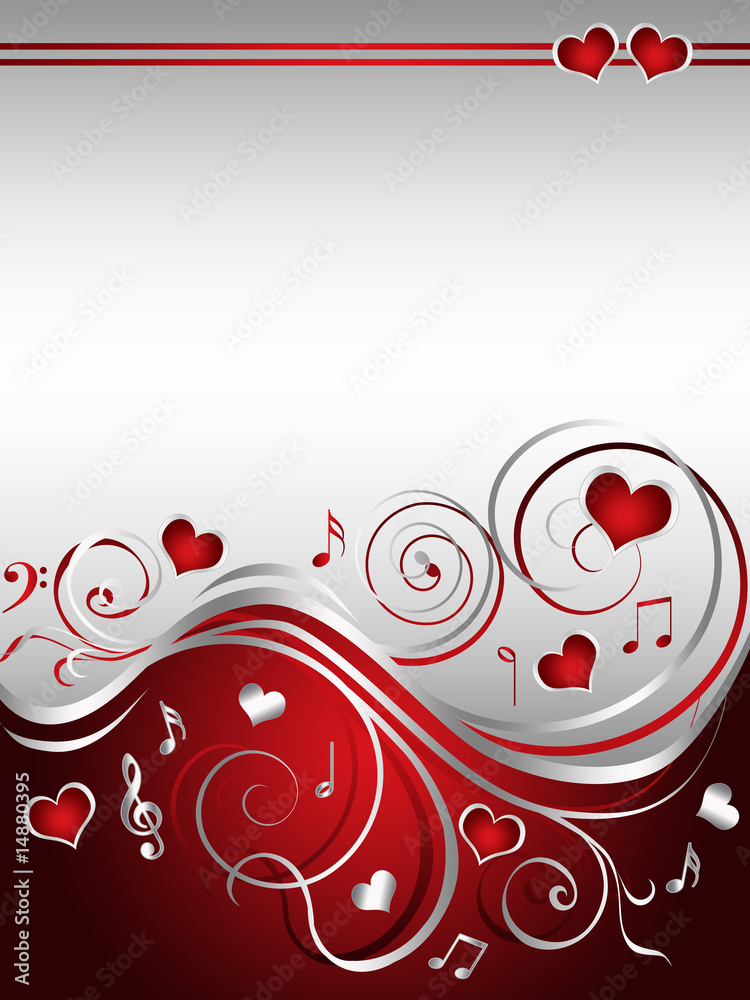 ''Valentine love song'' background