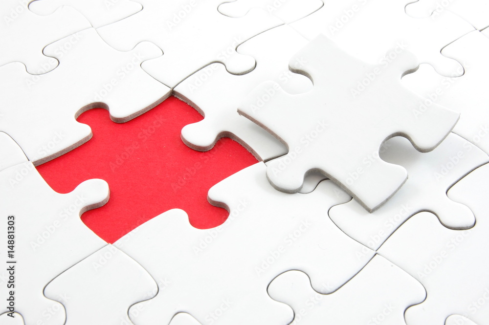 blank puzzle with missing piece blank puzzle with missing piece
