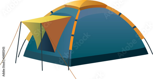 Tourist and camping tent