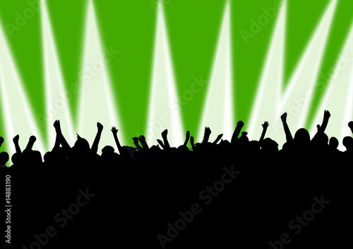Silhouette eines Publikums