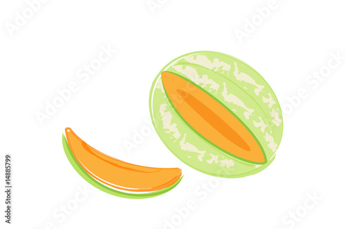 Melone disegnato