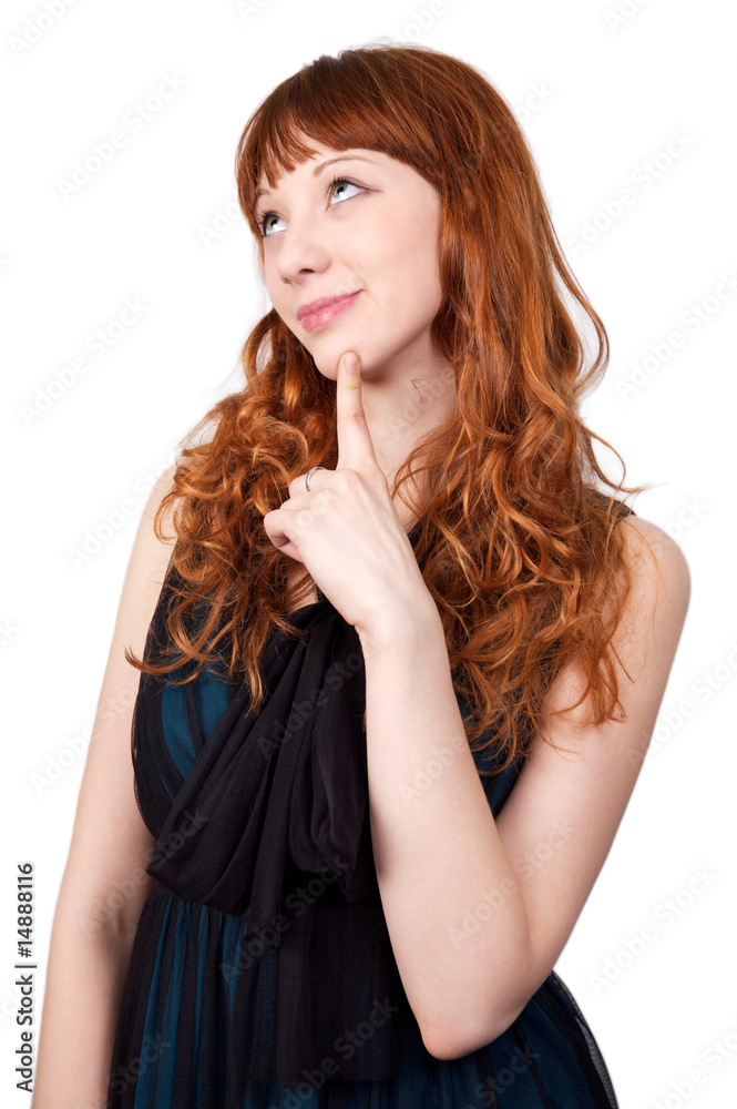 Young beautiful woman with red hair Young beautiful woman with red hair