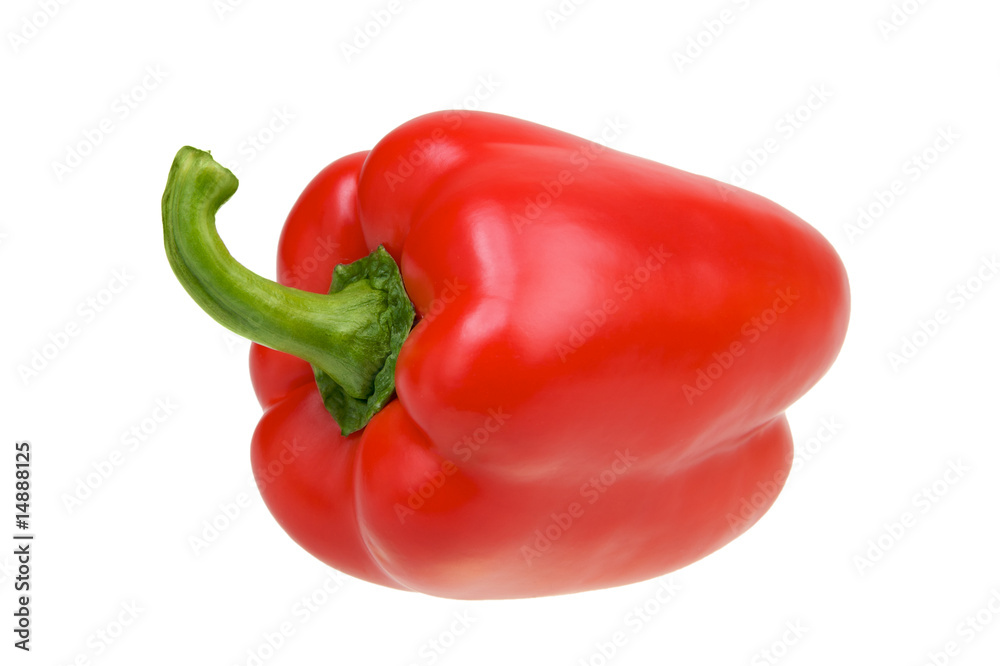 Red pepper isolated over white Red pepper isolated over white