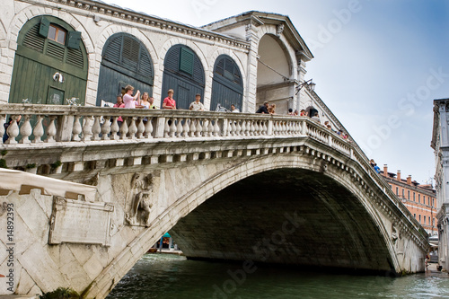 bridge Ponte di Rialtol in Venice