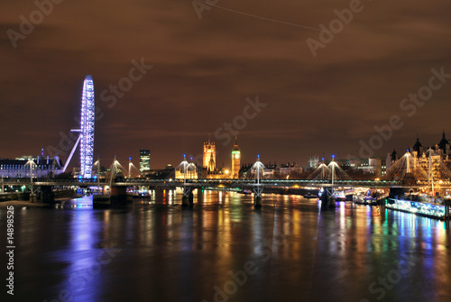 London's skyline by night