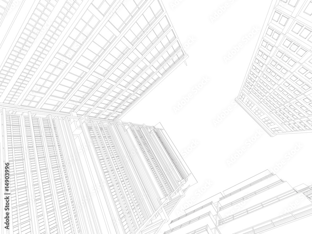 Obraz premium architecture in two colors