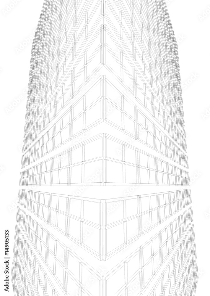 Fototapeta premium architecture in two colors