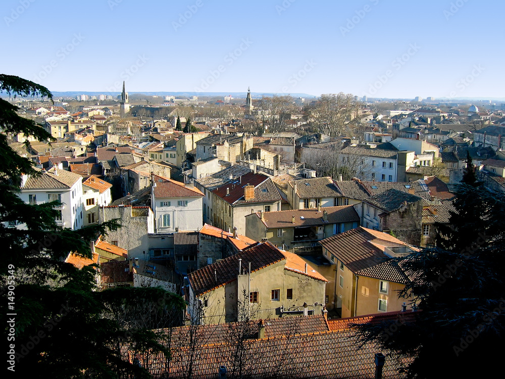 View of Avignon rooftops