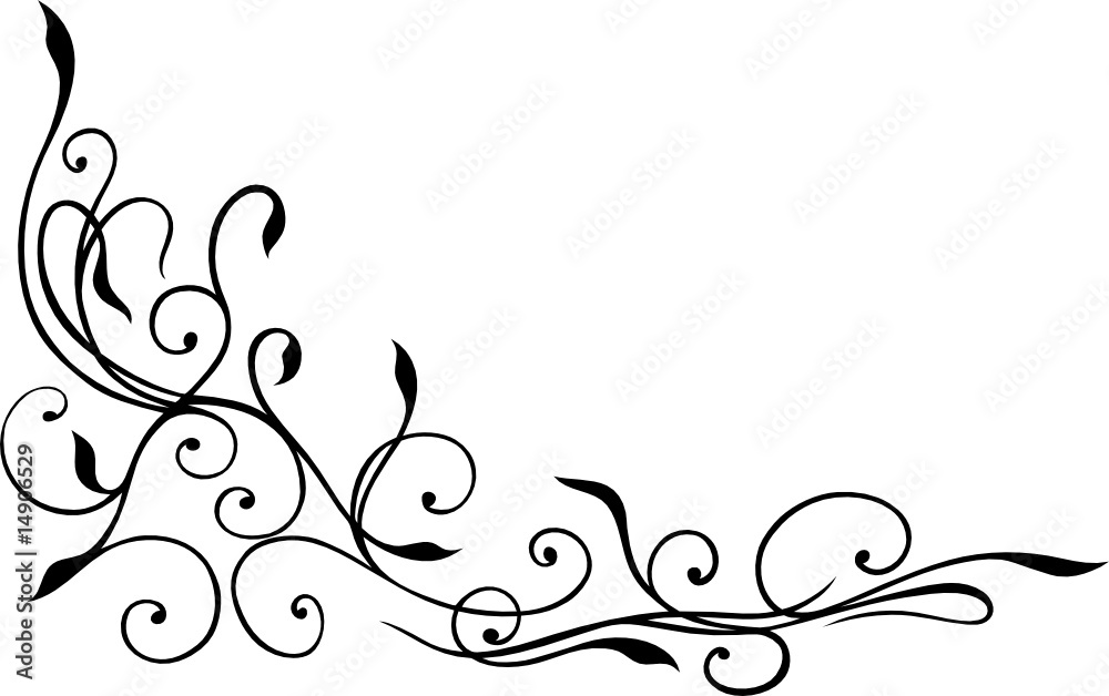 border, filigrane Ranke, schwarz, elegant border, filigrane Ranke, schwarz, elegant