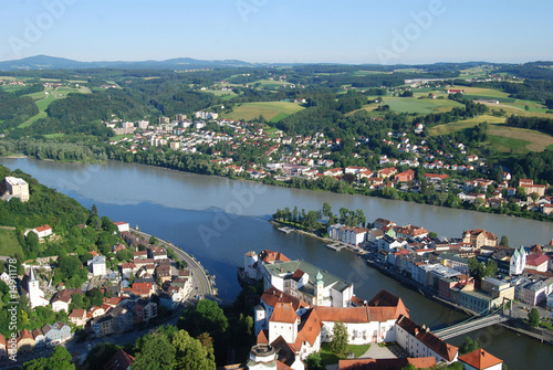 Passau - Ortspitze - Luftaufnahme