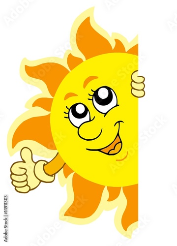 Lurking Sun with hands