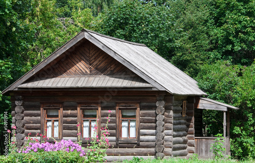 vintage wooden house in the forest