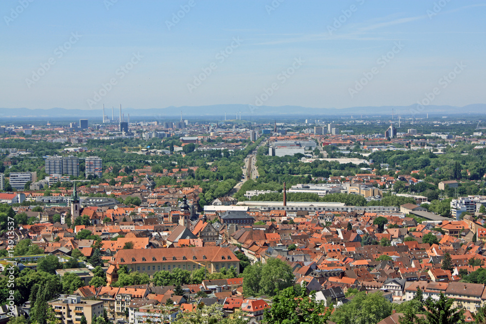 Karlsruhe - Aussicht vom Turmberg