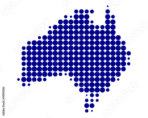 Karte von Australien