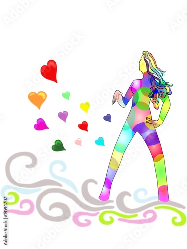 rainbow lady of love