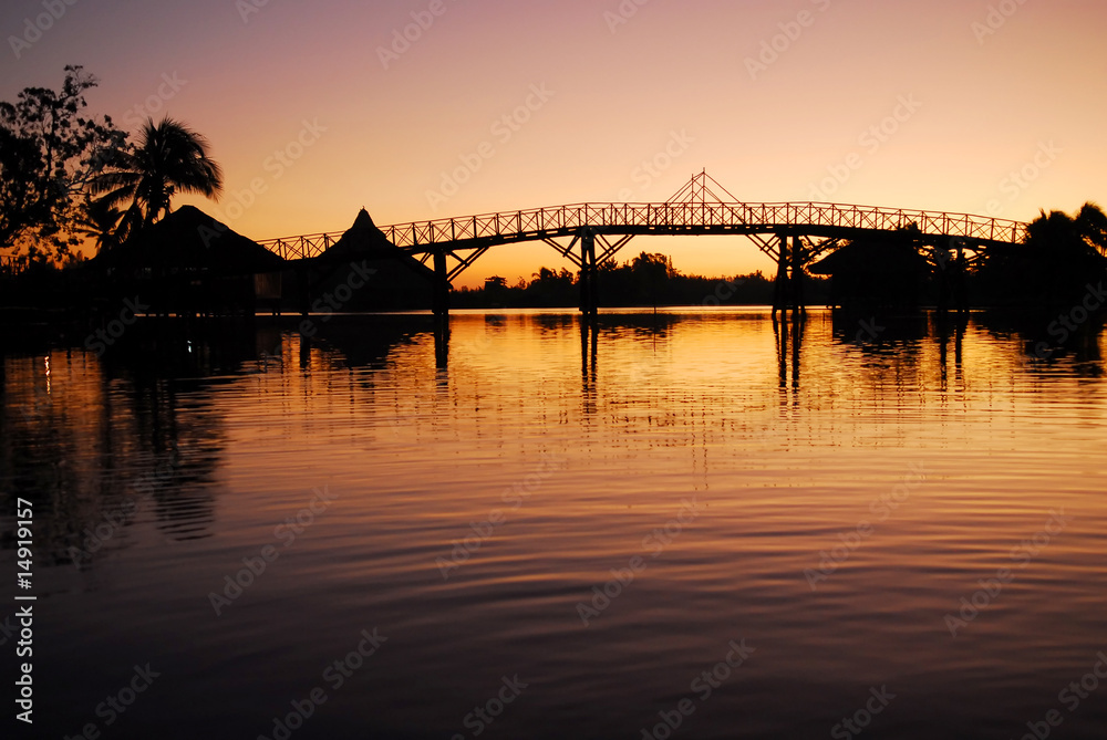 sunrise bridge in cuba