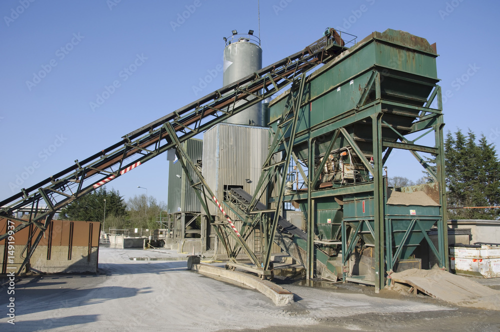 industrial sand and cement mixer Stock Photo | Adobe Stock