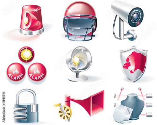 Vector security icon set