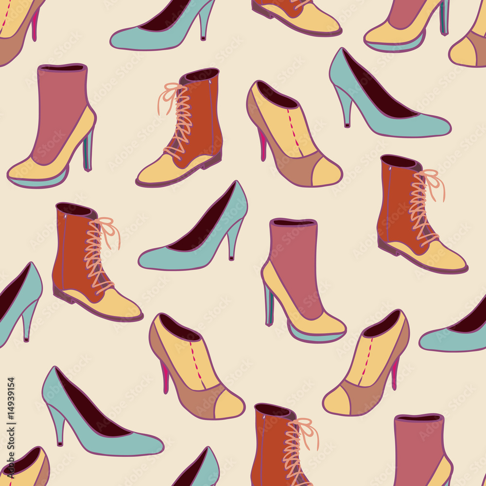 Shopping seamless pattern Shopping seamless pattern