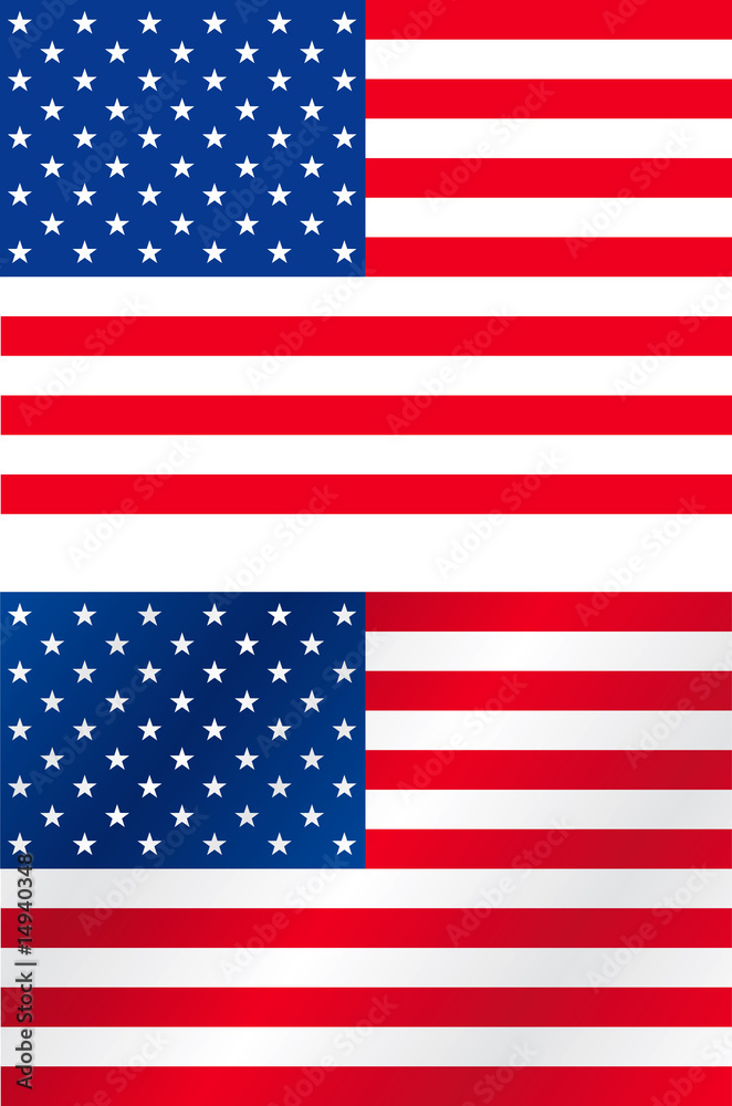 Acurate and brushed USA flag Acurate and brushed USA flag