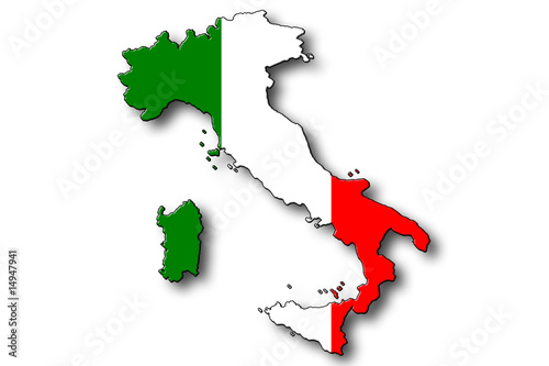 Italien Landkarte