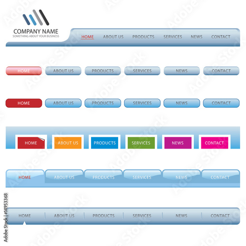 Web site navigation templates