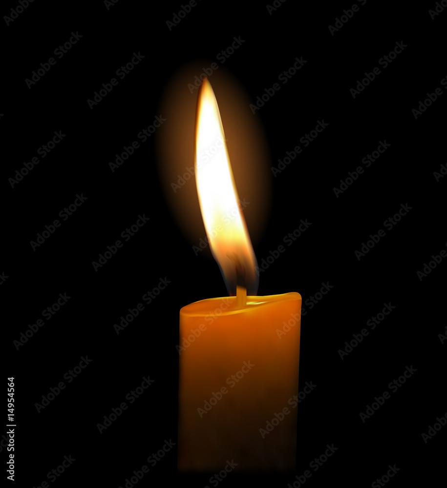 Glowing Candle (Vector) Glowing Candle (Vector)