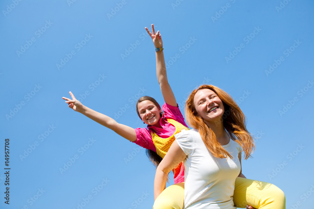 Mom and Daughter Having Fun Mom and Daughter Having Fun