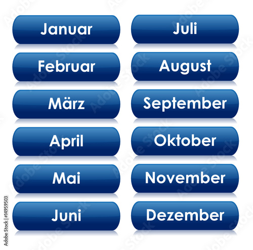 Month Buttons - German