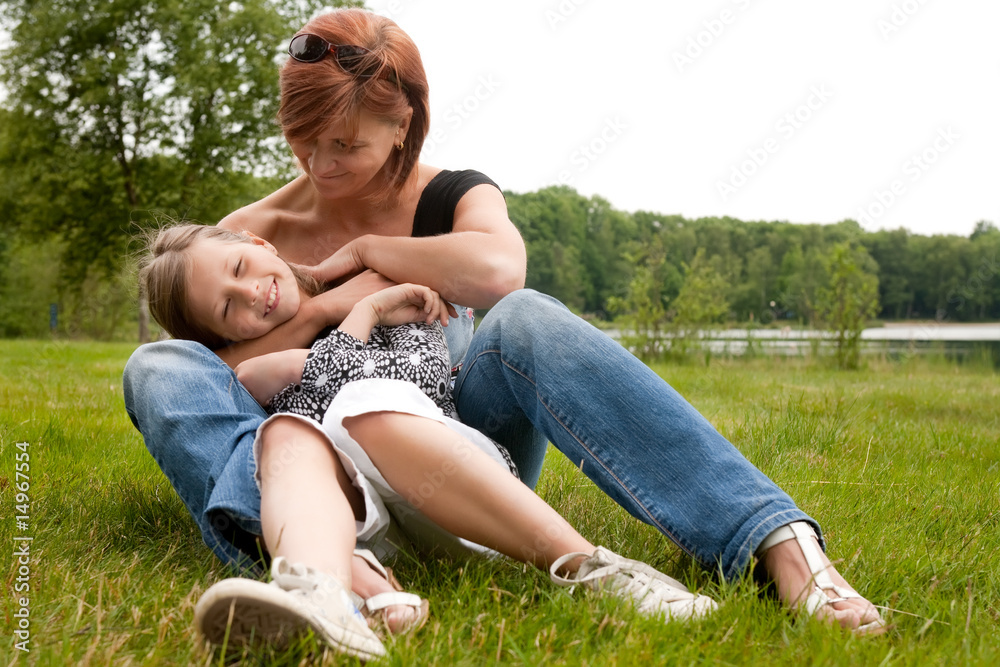 Fototapeta premium Mother and daugther love