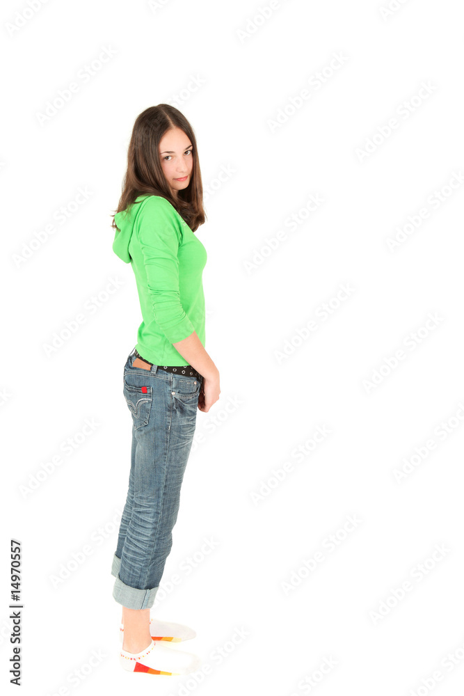 Portrait of young teenage girl, studio shot Portrait of young teenage girl, studio shot