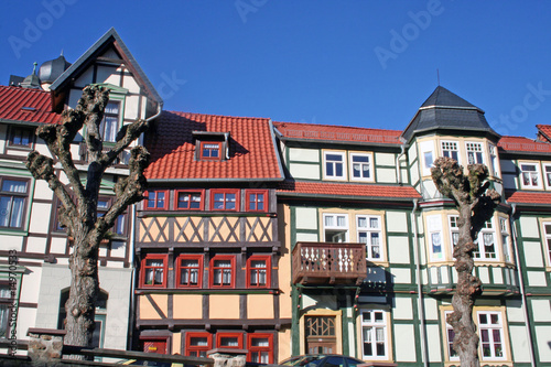 Malerische Fachwerkhäuser in Stolberg (Harz,Sachsen-Anhalt)