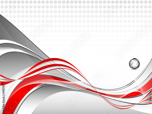 abstract vector modern backdrop with wavy lines and copy space
