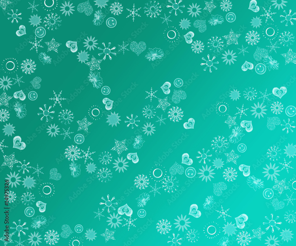 Naklejka premium noël bleu turquoise