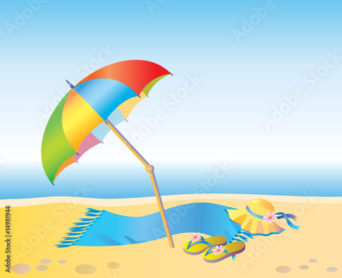 On the beach