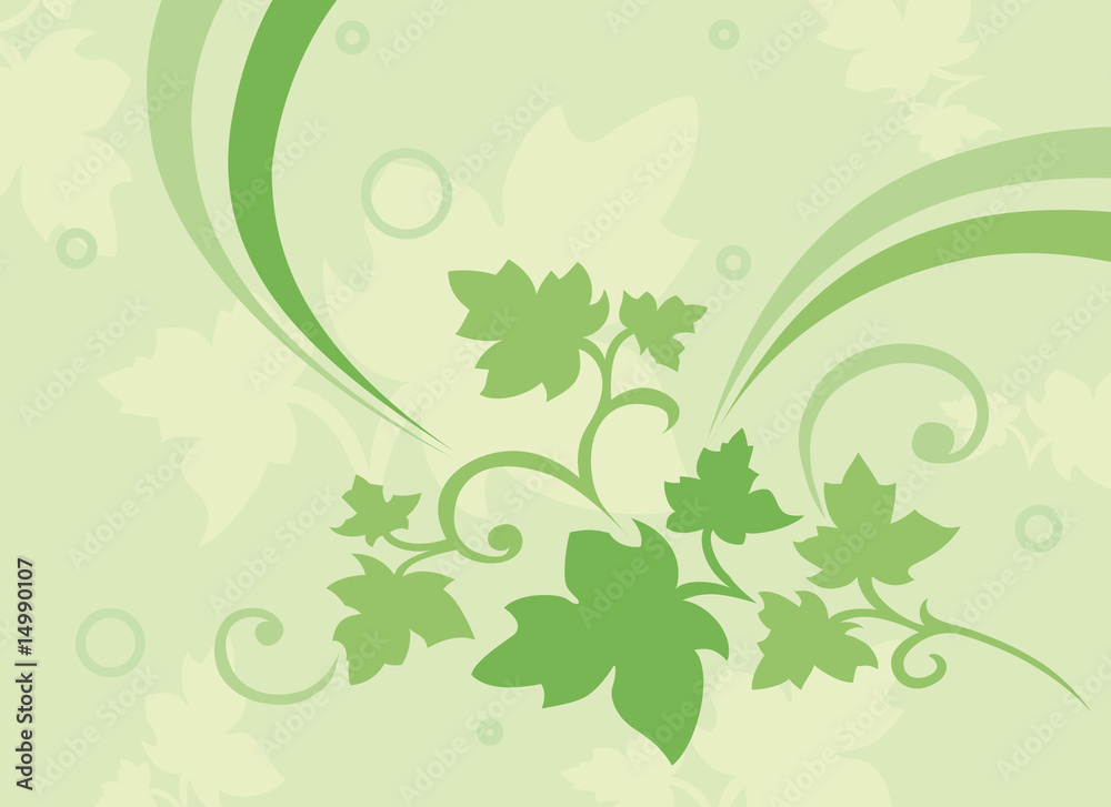 illustration of background with leaves illustration of background with leaves