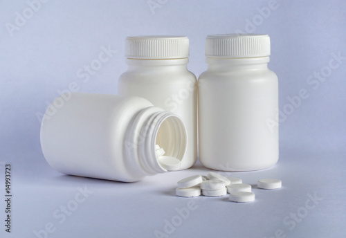 Pills and small bottles