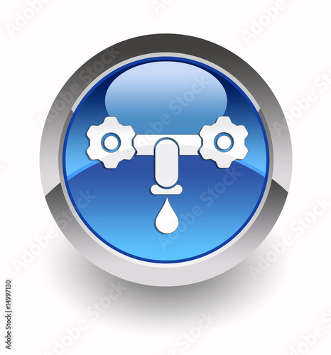 Water glossy icon photo