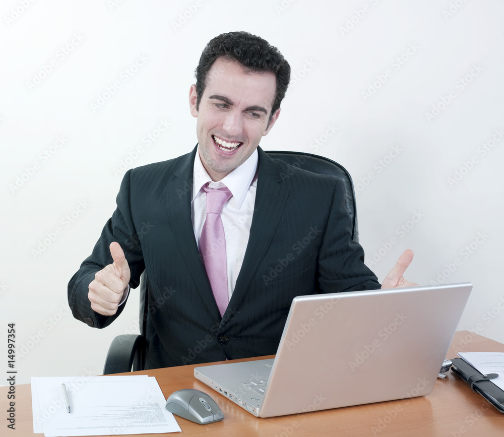 homme d'affaires et réussite