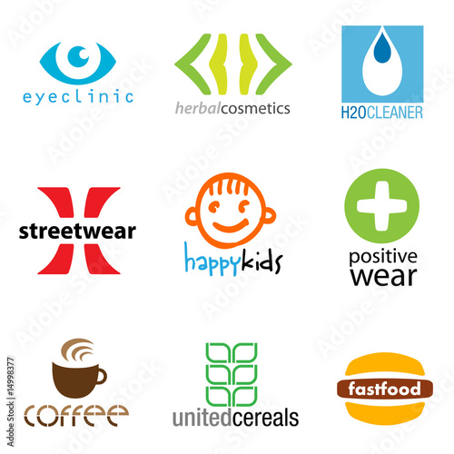 set of 9 brand designs