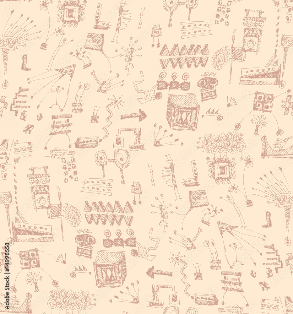 Seamless scribbles pattern Seamless scribbles pattern