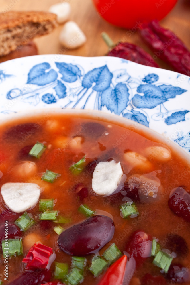 Italian minestrone soup Italian minestrone soup