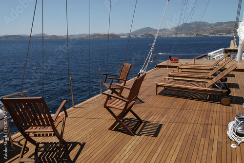 wooden boat deck