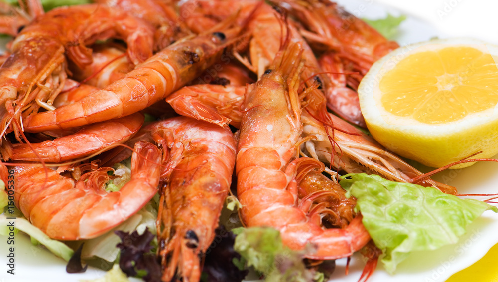 Fried shrimps Fried shrimps