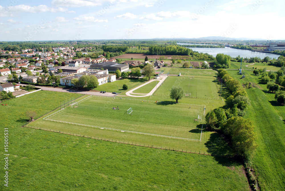 Naklejka premium TERRAIN DE SPORT