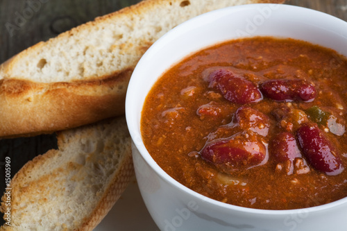 A bowl of chili