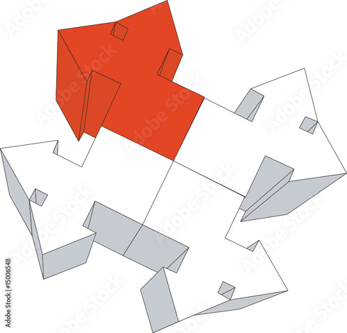 3d arrow in color 01