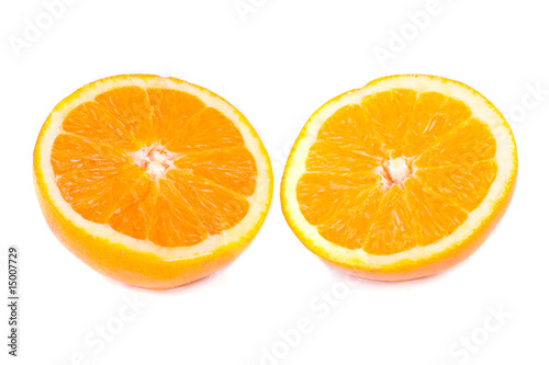 orange fruit on white